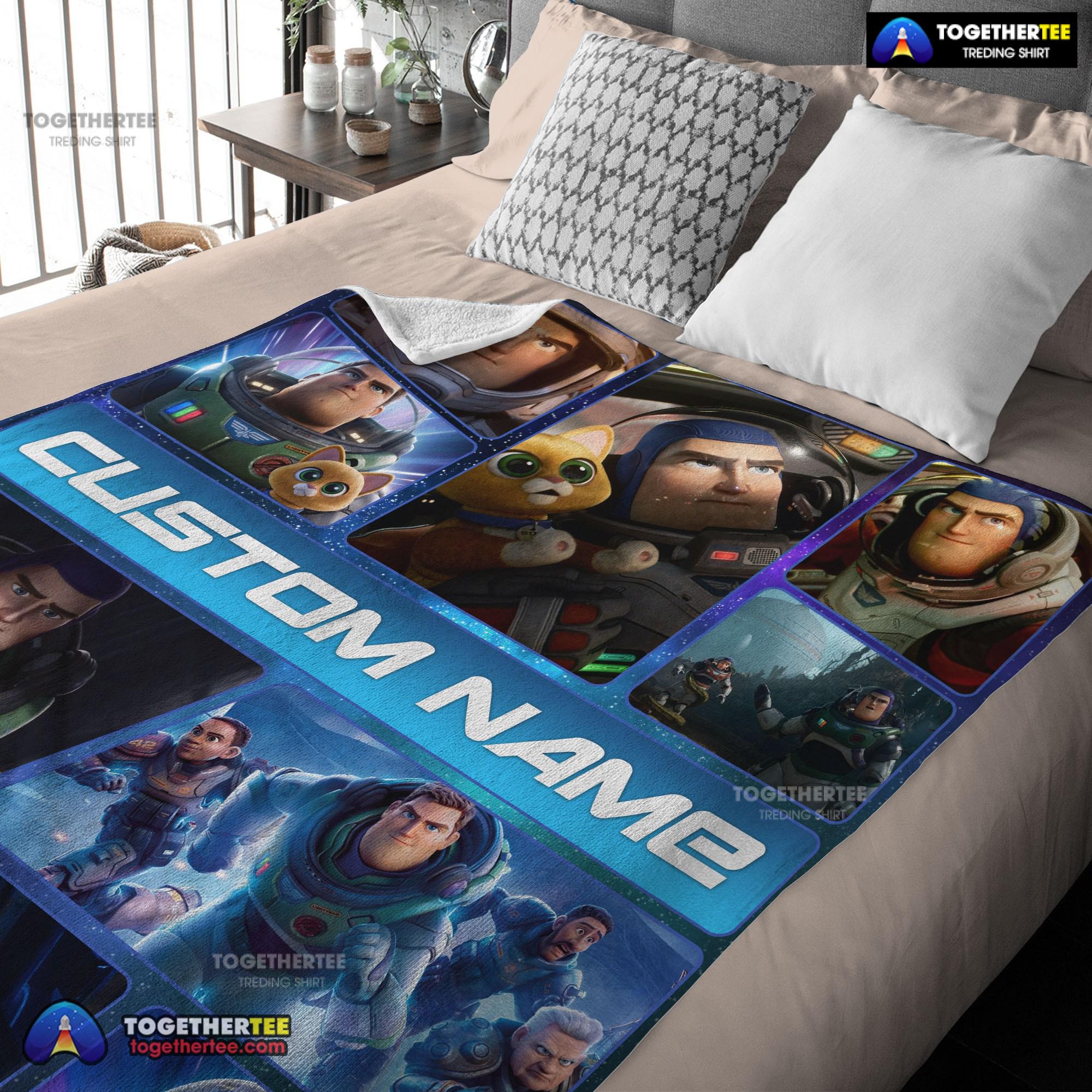 Official Disney Buzz Lightyear Collage Fleece Customized Blanket