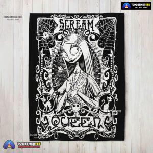 Official Disney The Nightmare Before Christmas Sally Scream Queen Blanket Fleece Customized Blanket