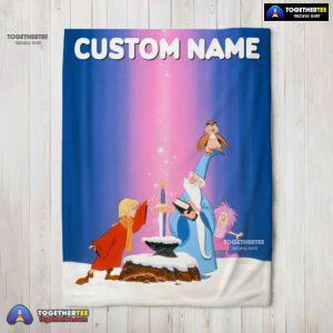 Official Disney The Sword In The Stone Magic And Wonder Blanket Fleece Customized Blanket
