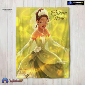 Official Disney Tiana Princess The Princess And The Frog Blanket Fleece Customized Blanket