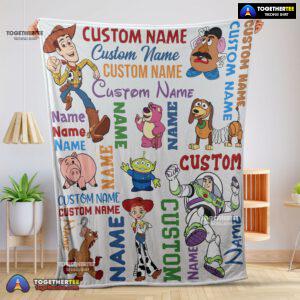 Official Disney Toy Story Cartoon Characters Blanket Fleece Customized Blanket