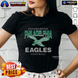 Awesome Philadelphia Eagles Historic Head-On Ladies Tee featuring vibrant team colors and logo, perfect for fans.