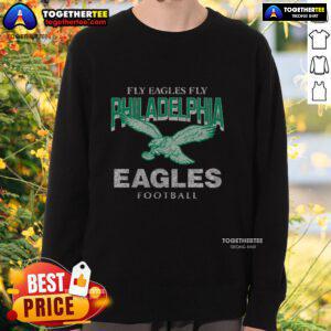 Awesome Philadelphia Eagles Historic Head-On Sweatshirt featuring vibrant team colors and logo, perfect for fans.