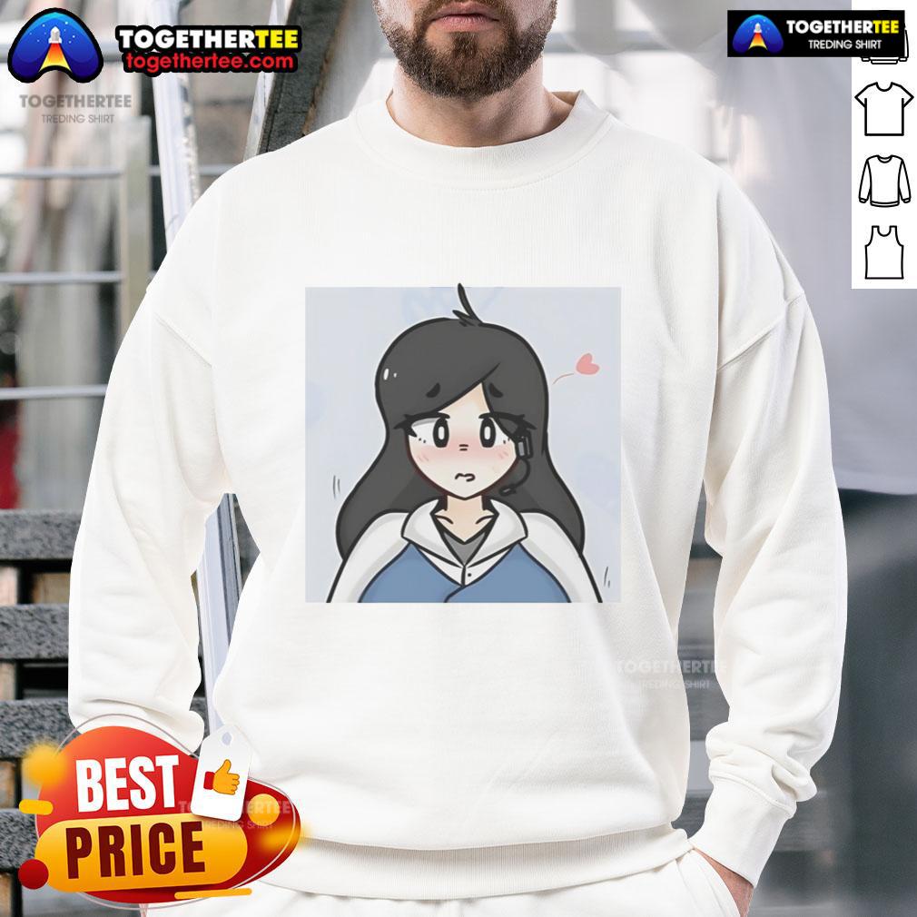 Alt Text: Cute agent mains wearing TC2 sweatshirt, showcasing their stylish gaming fashion and character pride.