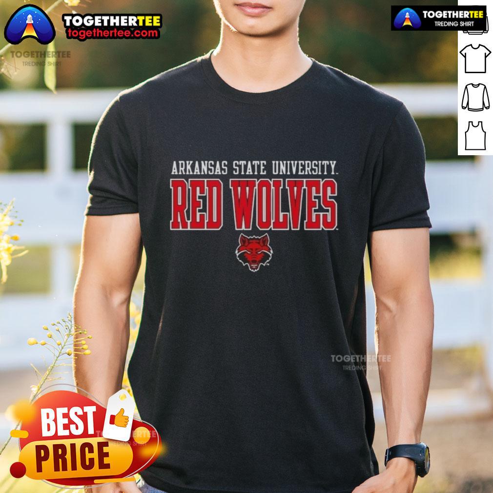 Good Arkansas State University Sidekick Red Wolves T-Shirt featuring vibrant colors and a stylish design for fans.