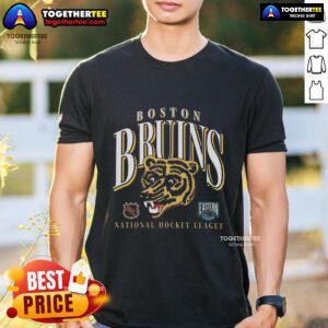 Good Boston Bruins Vintage Crease T-Shirt featuring retro design and team colors, perfect for Bruins fans and collectors.