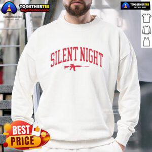 Good Gun Silent Night Collegiate Sweatshirt featuring a cozy design, perfect for winter wear and college spirit.