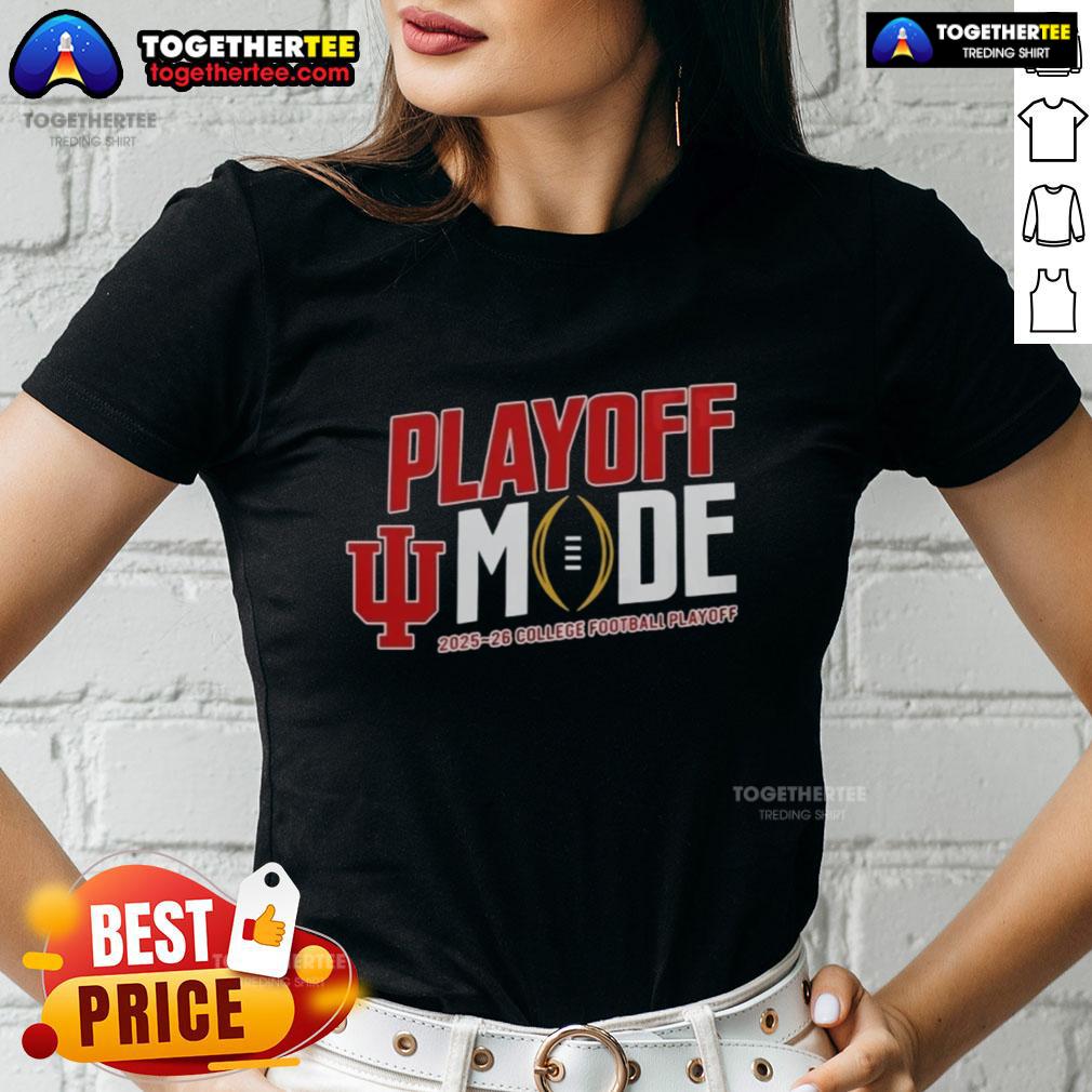 Alt Text: 2025 Ladies Tee featuring Indiana Hoosiers design, perfect for fans celebrating their built-to-be champions spirit.