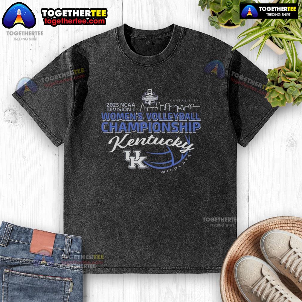 Alt Text: Good Kentucky Wildcats 2025 NCAA Division I Women's Volleyball Championship Final Four Bound washed t-shirt.