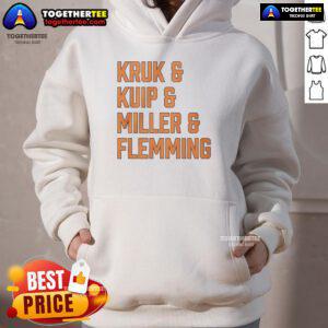 Good Kruk and Kuip and Miller and Flemming San Francisco Giants hoodie featuring team colors and logo.