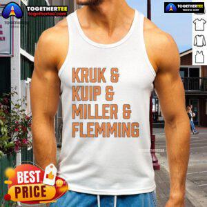 Good Kruk, Kuip, Miller, and Flemming San Francisco Giants tank top featuring team colors and logo.