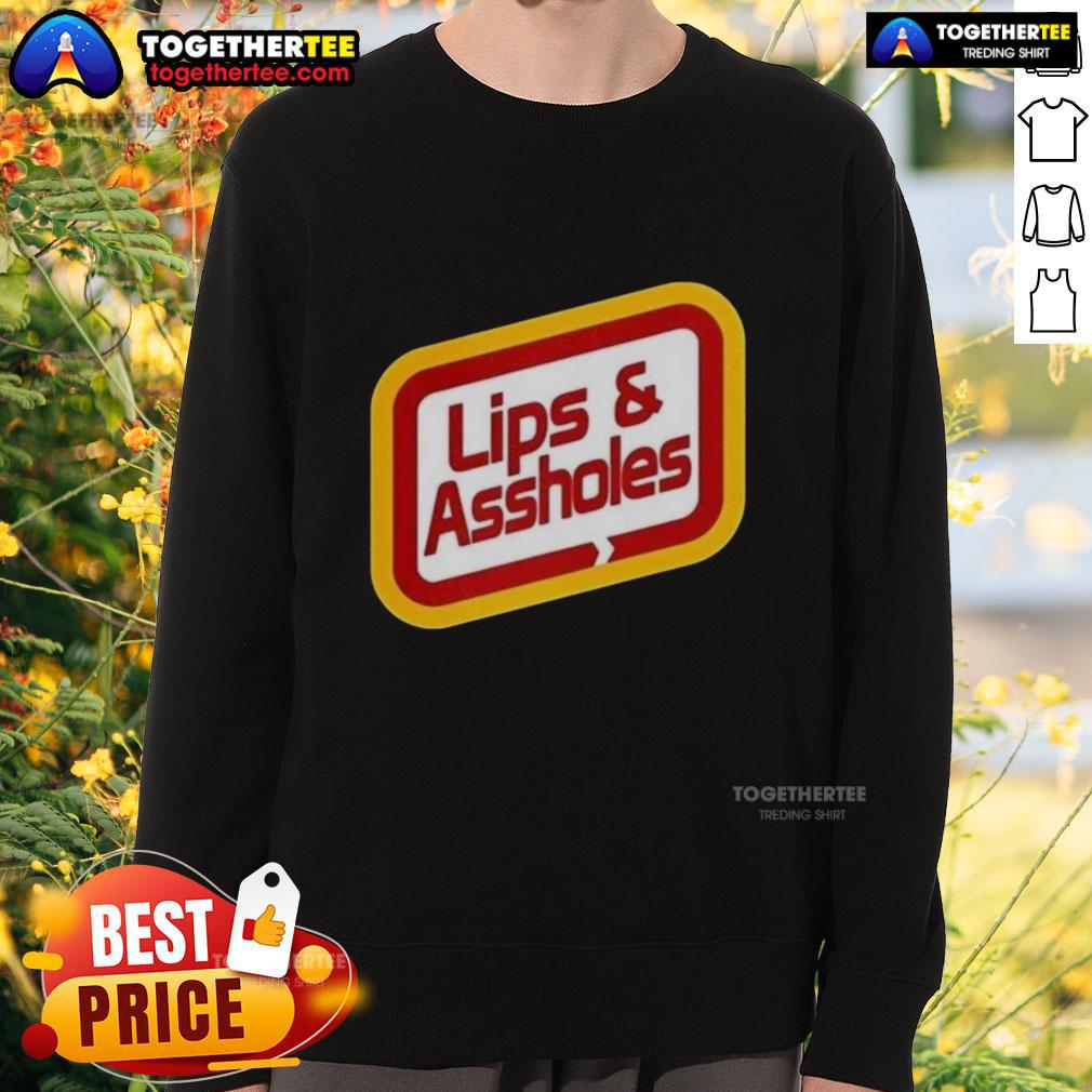 Good Lips and Assholes sweatshirt featuring a stylish design, perfect for casual wear and expressing unique style.