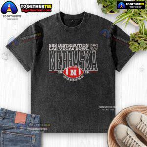 Alt Text: Good Nebraska Cornhuskers 2025 Las Vegas Bowl logo on a washed t-shirt, perfect for fans and collectors.