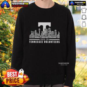 Good Tennessee Volunteers 2025-26 sweatshirt featuring city skyline design and all team names for fans.