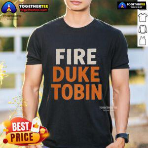 Happy Cincinnati Bengals NFL Fire Duke Tobin letter T-shirt featuring bold graphics and team colors for passionate fans.
