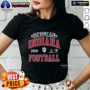 Happy Indiana Hoosiers fans celebrate at the CFP Quarterfinal Rose Bowl Game 2026, presented by Prudential.
