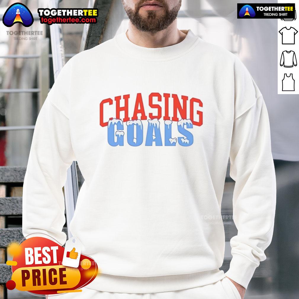 Hot Chasing Goals Ice Sweatshirt featuring a stylish design and cozy fabric, perfect for sporty and casual wear.