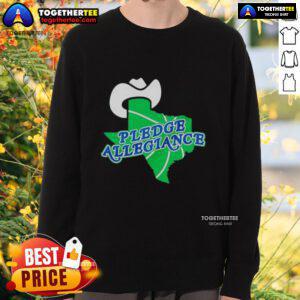 Hot Pledge Allegiance Dallas Mavericks basketball sweatshirt featuring team colors and logo for fans and athletes.