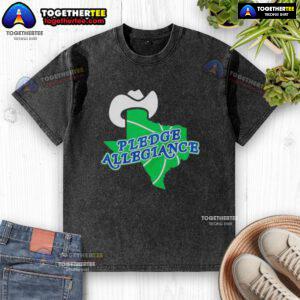Hot Pledge Allegiance Dallas Mavericks Basketball washed t-shirt featuring team logo and vibrant design.