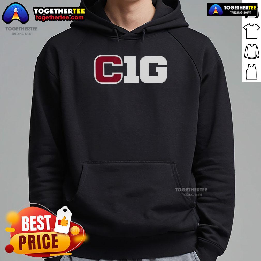 Nice Cig Ten logo hoodie featuring a stylish design, perfect for casual wear and showcasing trendy street fashion.