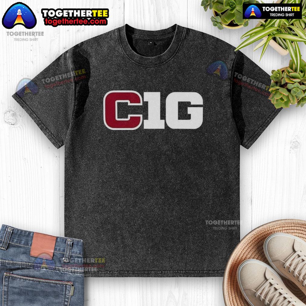 Nice Cig Ten logo on a stylish washed t-shirt, perfect for casual wear and showcasing trendy fashion.