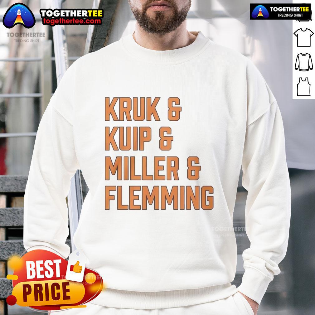 Stylish Nice Kruk and Kuip and Miller and Flemming sweatshirt showcased in a trendy urban setting.