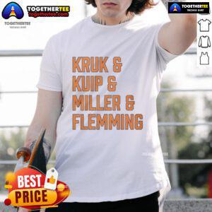 Nice Kruk and Kuip and Miller and Flemming T-Shirt featuring vibrant graphics of popular sports figures.