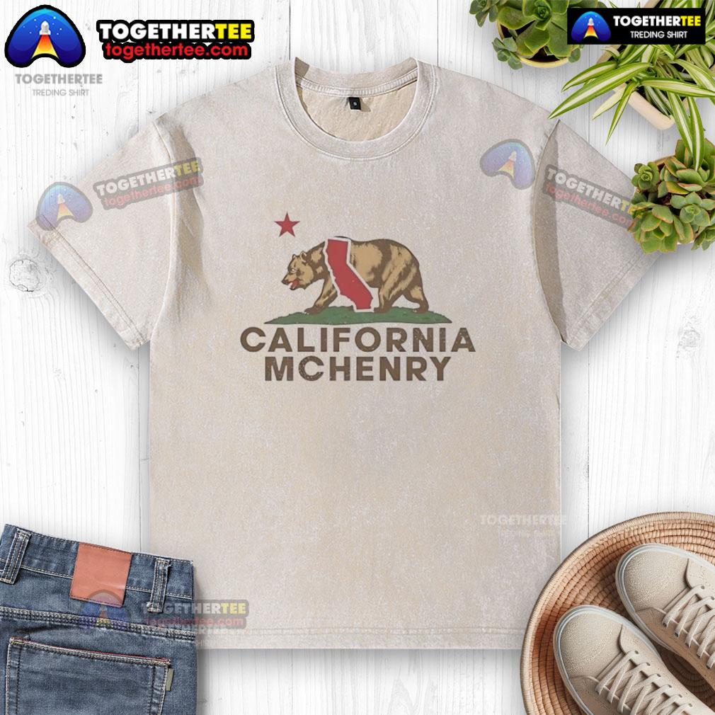 Vintage washed t-shirt featuring California bear and California Republic wordplay design, perfect for casual wear.