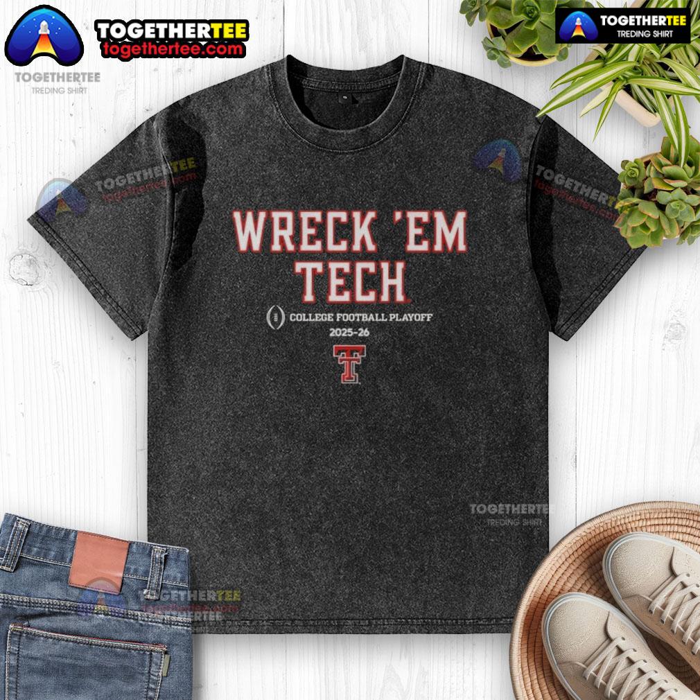 Nice Texas Tech Red Raiders Football 2025 CFB Playoff slogan washed t-shirt in vibrant colors, perfect for fans.