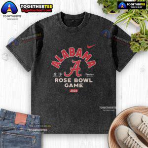 Official Alabama Crimson Tide Football Rose Bowl Game 2026 washed t-shirt featuring team colors and logo.