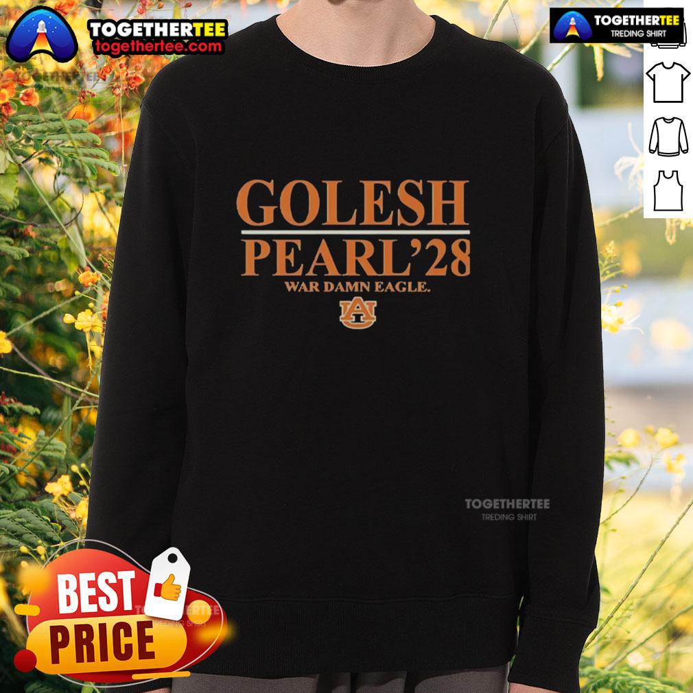 Official Alex Golesh Auburn Tigers Football Pearl 28 War Damn Eagle Sweatshirt showcasing team spirit and style.