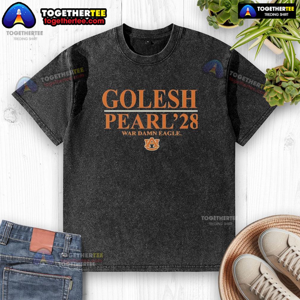 Official Alex Golesh Auburn Tigers Football Pearl 28 War Damn Eagle Washed T-Shirt for fans and alumni.