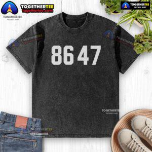 Official Brian Krassenstein 8647 washed t-shirt featuring a stylish design, perfect for casual wear and fan merchandise.