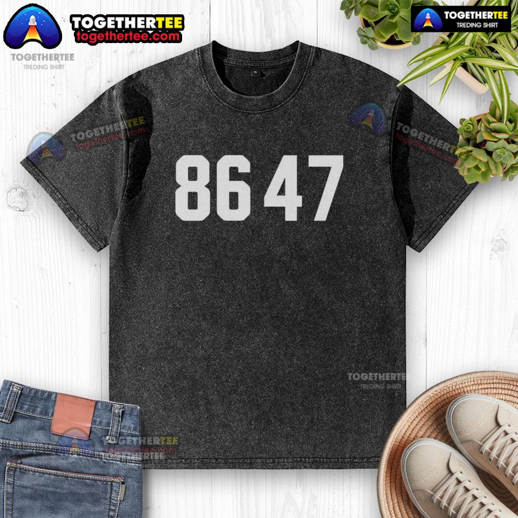 Official Brian Krassenstein 8647 washed t-shirt featuring a stylish design, perfect for casual wear and fan merchandise.