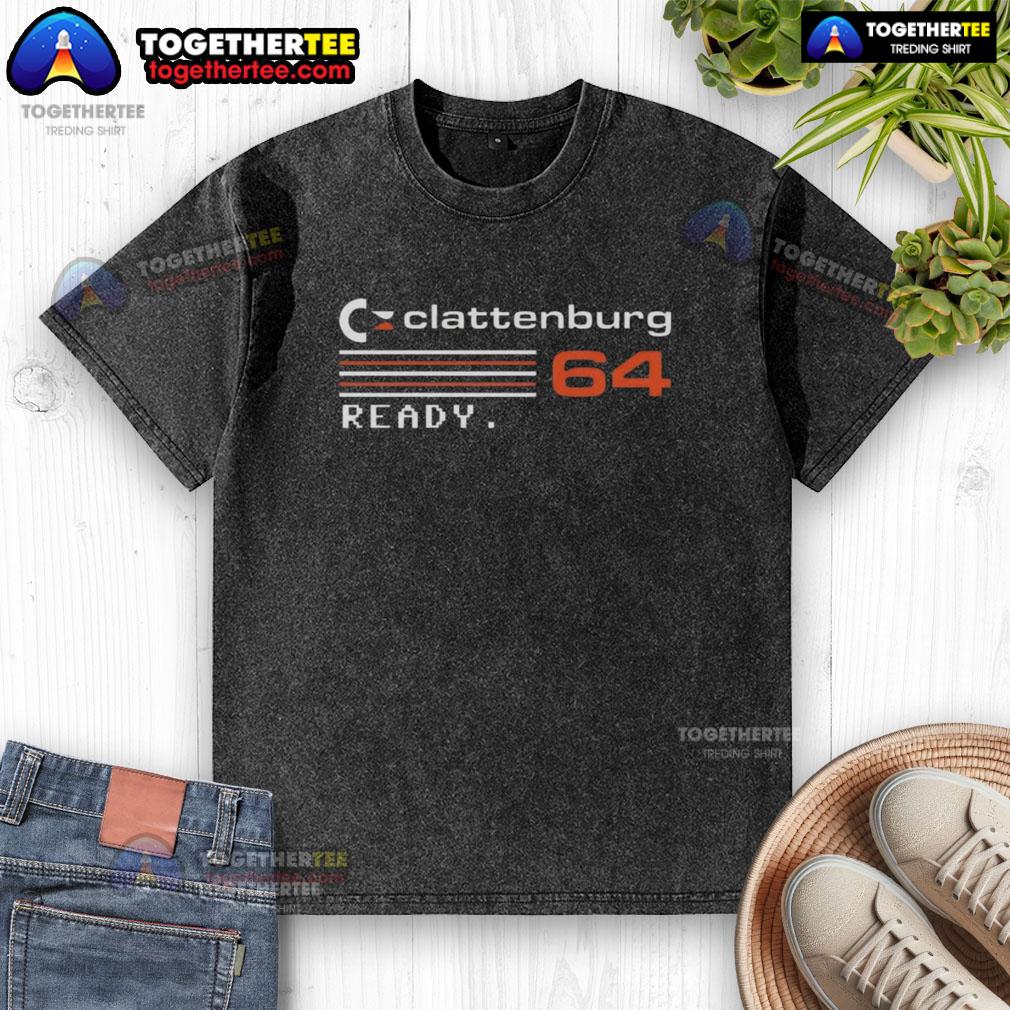 Official Clattenburg 64 Ready Washed T-Shirt in soft cotton fabric, perfect for casual wear and sports enthusiasts.