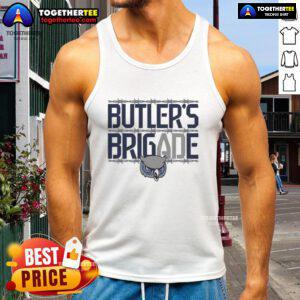 Official Owls Olathe West Football Butler's Brigade tank top featuring team logo and vibrant design for fans.