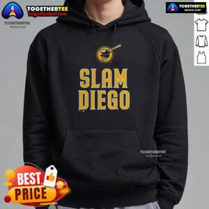 Official San Diego Padres Brown Slam Diego Hoodie featuring team logo, perfect for fans supporting their favorite MLB team.