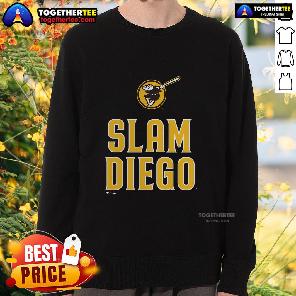 Official San Diego Padres Brown Slam Diego Sweatshirt showcasing team logo and vibrant color for fans.
