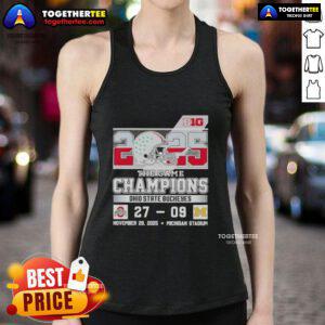 Ohio State Buckeyes tank top celebrating Original Big Ten Game champions against Michigan at Michigan Stadium.