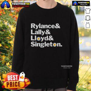 Alt Text: Original Rylance Lally Lloyd and Singleton sweatshirt featuring a stylish design and comfortable fit for casual wear.