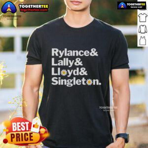 Alt Text: Original Rylance Lally Lloyd and Singleton T-Shirt featuring vibrant design and comfortable fit for fans.
