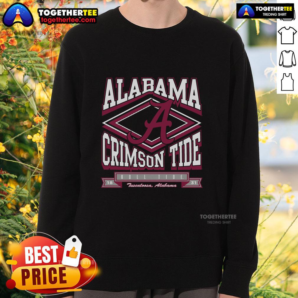 Alt Text: Premium Alabama Crimson Tide heater sweatshirt featuring team colors and logo, perfect for gameday warmth and style.