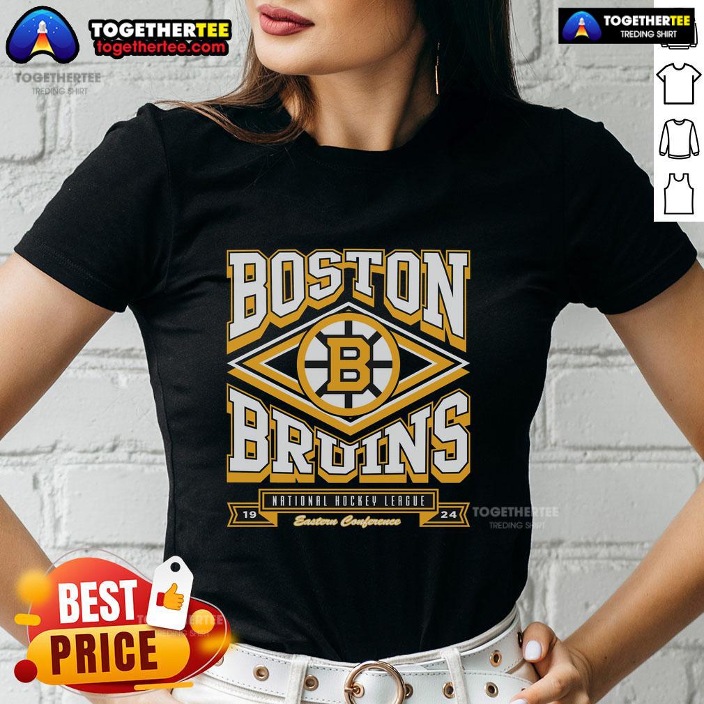 Premium Boston Bruins Heater Ladies Tee featuring stylish design and soft fabric, perfect for game day or casual wear.