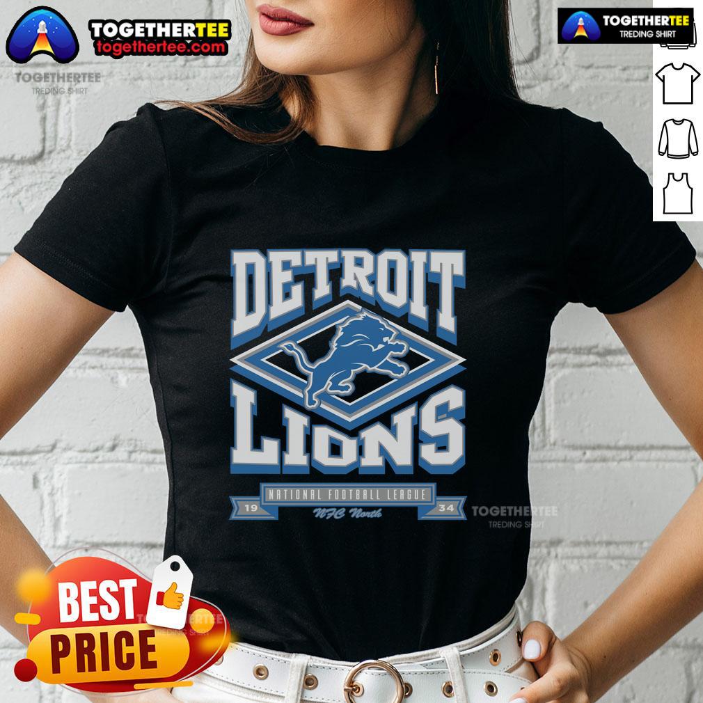 Premium Detroit Lions Heater Ladies Tee featuring a stylish design for passionate fans and comfortable fit.