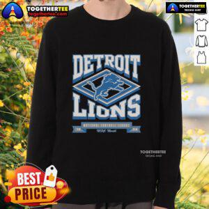 Premium Detroit Lions heater sweatshirt featuring team logo and cozy design, perfect for game day warmth.