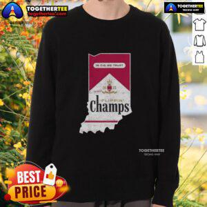 Premium Flippin Champs Indiana Hoosiers Football sweatshirt in vibrant colors, perfect for fans and game day wear.