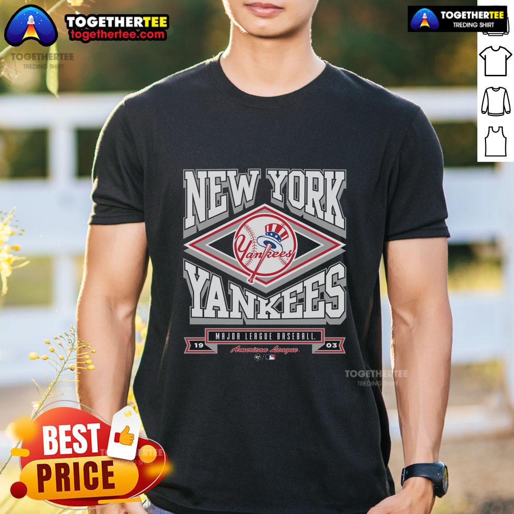 Premium New York Yankees Heater T-Shirt featuring bold team logo, perfect for fans and stylish casual wear.