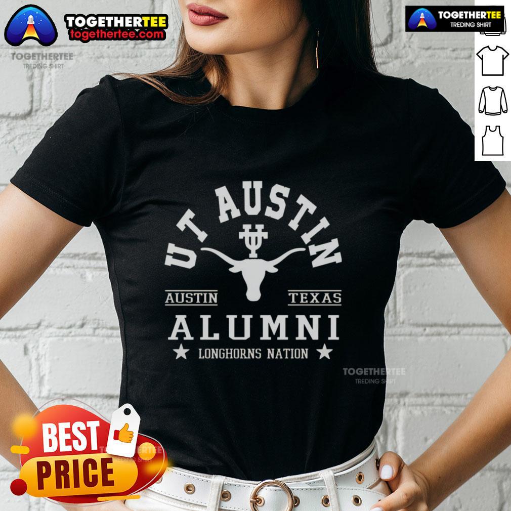 Premium Texas Longhorns UT Austin alumni ladies tee showcasing team spirit and style for Longhorns Nation.