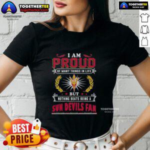 Alt Text: Arizona State Sun Devils fan ladies tee showcasing pride in being a supporter of the team.