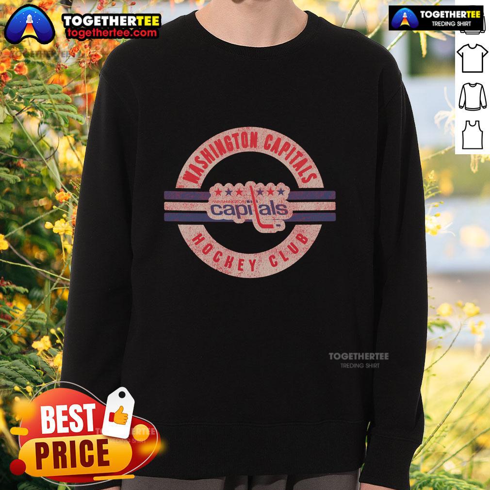 Vintage Washington Capitals Surround Sweatshirt showcasing team colors and logo, perfect for fans of hockey apparel.
